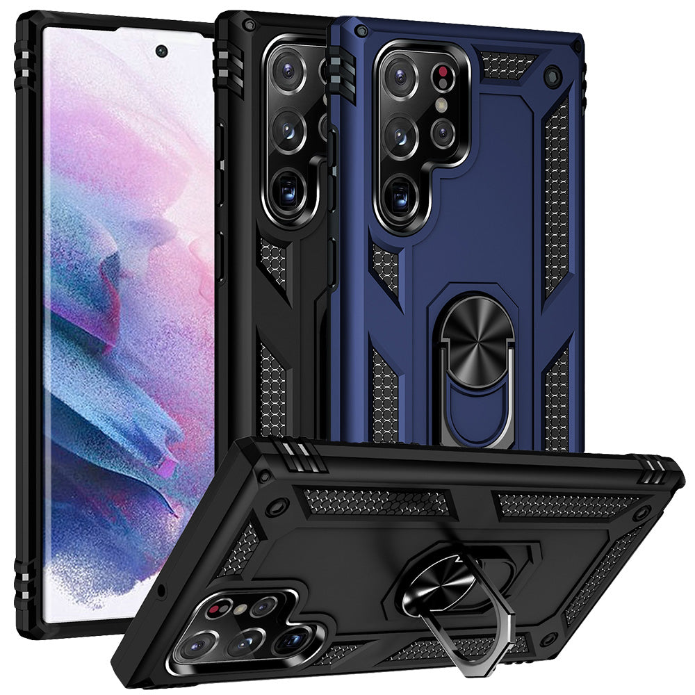 Outdoor Hülle für Samsung Galaxy S23 ULTRA TPU PC Hybrid Sergeant Armor Cover