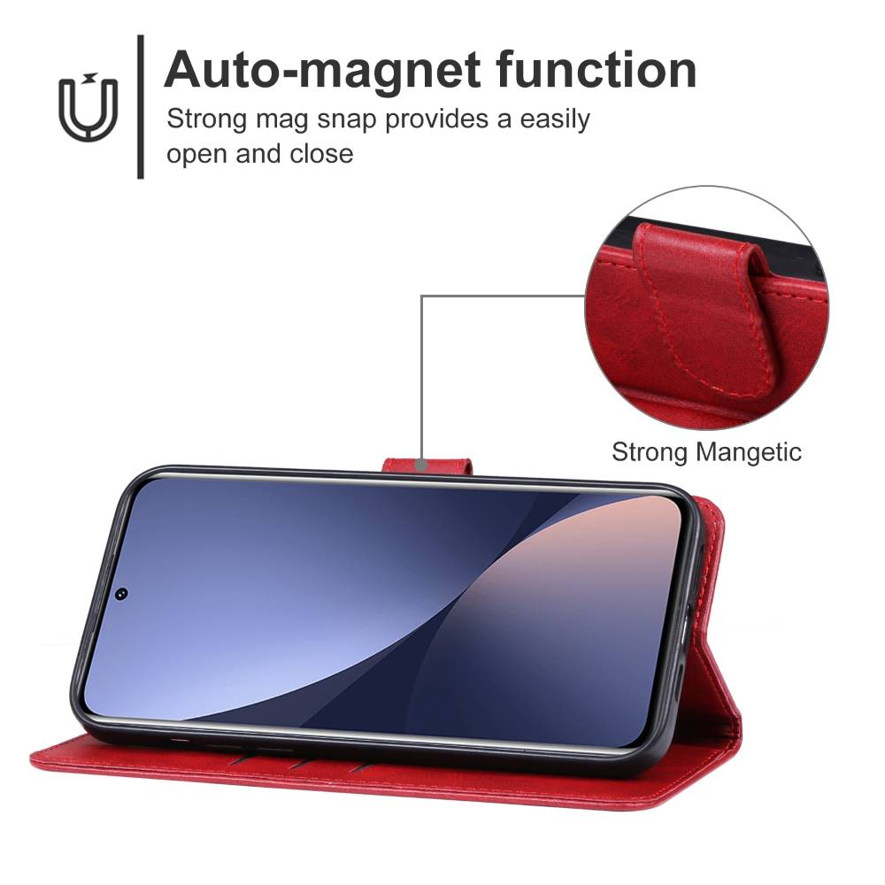 Handy Tasche für Xiaomi 13 Wallet Magnet Klappetui Schutzhülle Kartenfach Case