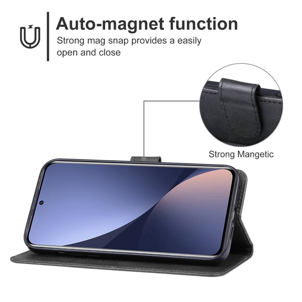 Handy Tasche für Xiaomi 13 Wallet Magnet Klappetui Schutzhülle Kartenfach Case