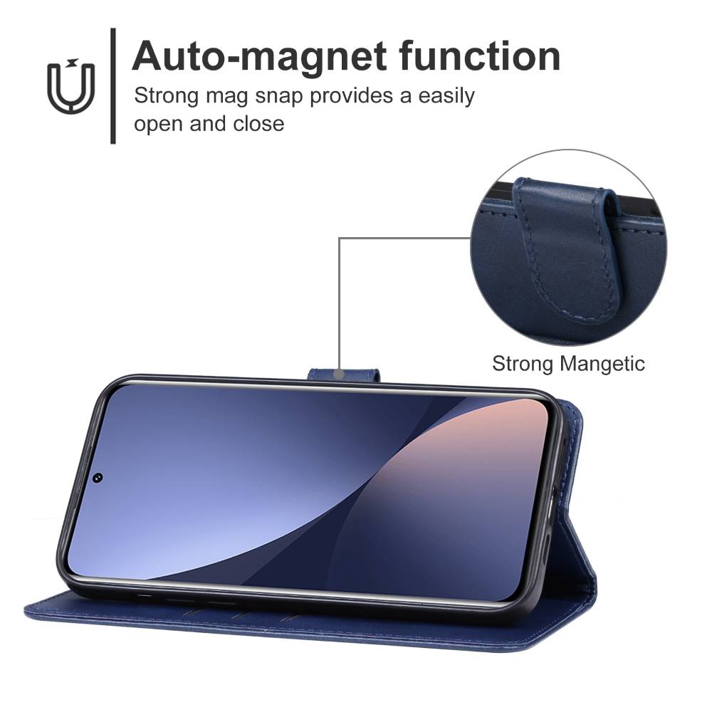 Handy Tasche für Xiaomi 13 Wallet Magnet Klappetui Schutzhülle Kartenfach Case