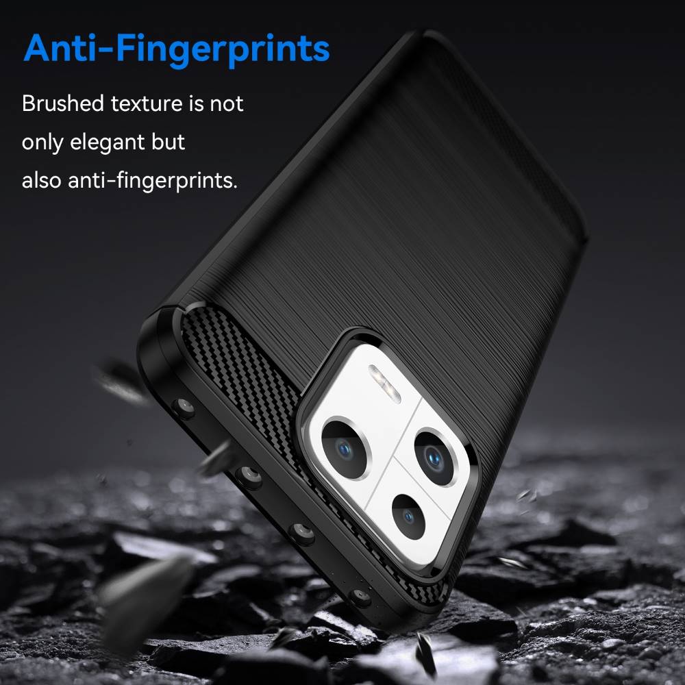 TPU Hülle für Xiaomi 13 Carbon Fiber Skin Brushed Schutz Backcover Soft Case