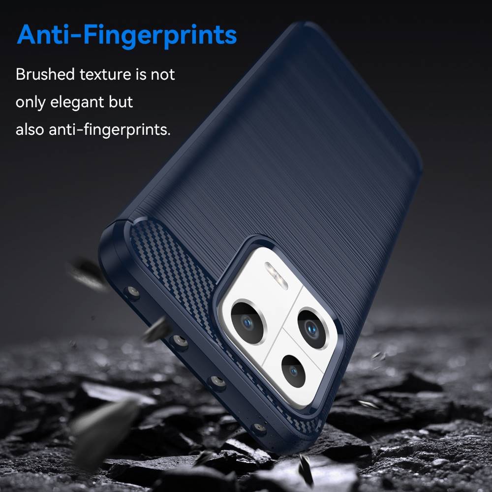 TPU Hülle für Xiaomi 13 Carbon Fiber Skin Brushed Schutz Backcover Soft Case