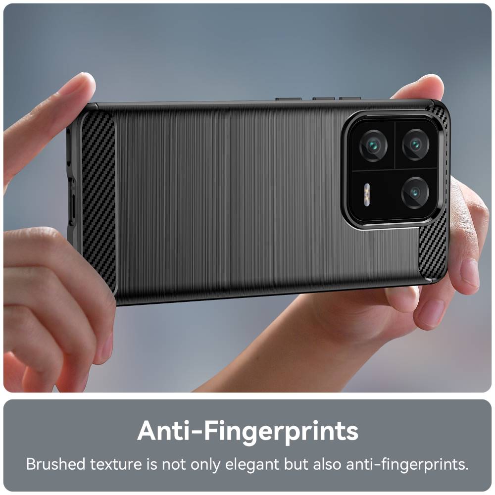 TPU Hülle für Xiaomi 13 PRO Carbon Fiber Skin Brushed Schutz Backcover Soft Case