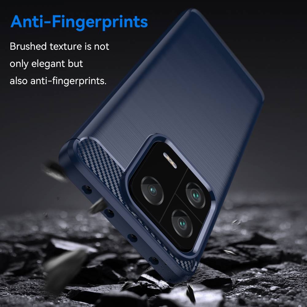 TPU Hülle für Xiaomi 13 PRO Carbon Fiber Skin Brushed Schutz Backcover Soft Case