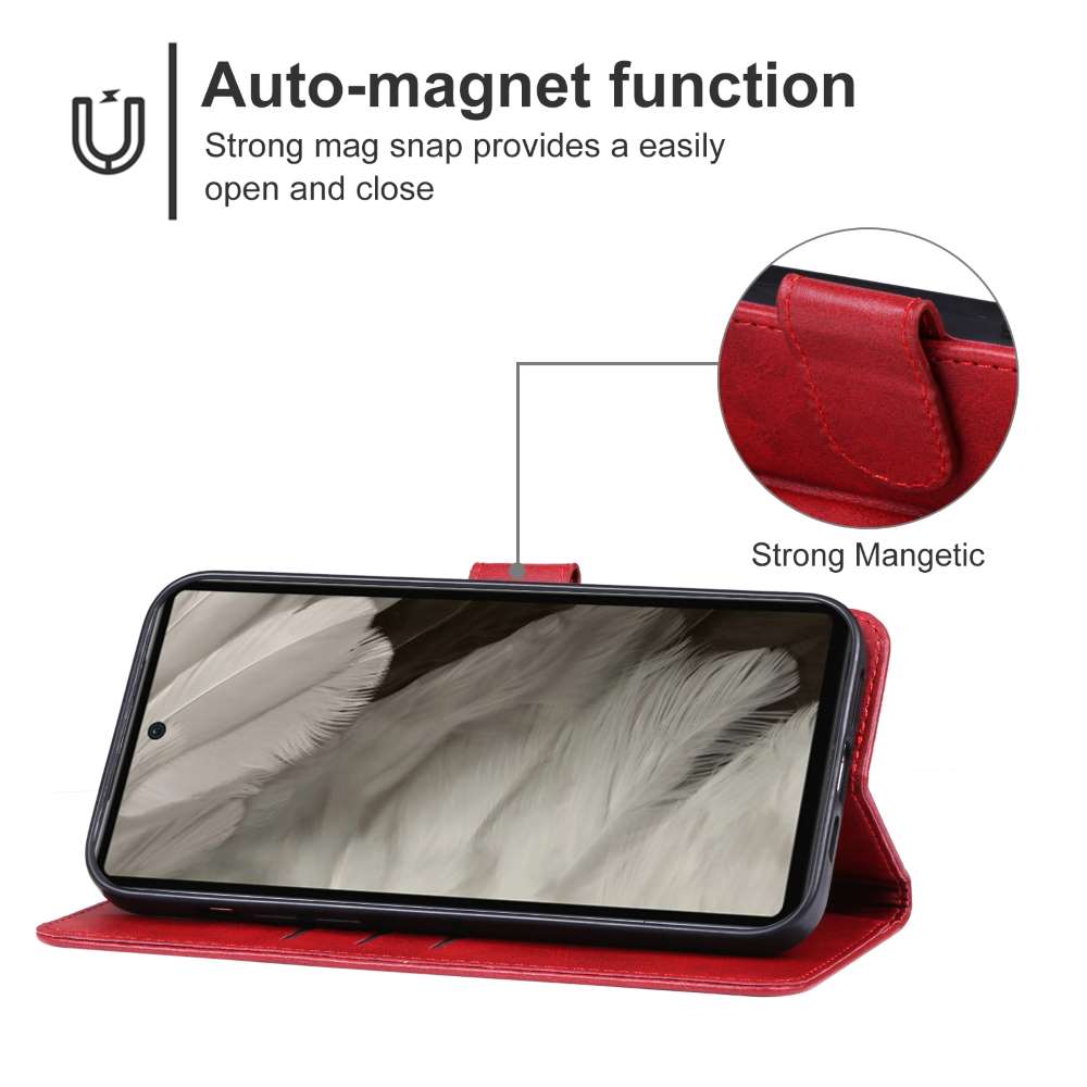 Handy Tasche für Google Pixel 7a Wallet Magnet Klappetui Hülle Kartenfach Case
