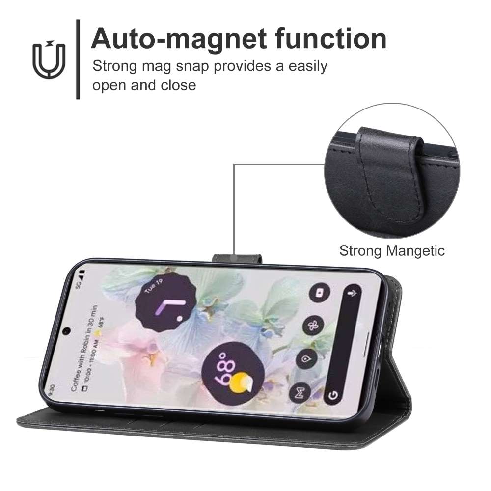 Handy Tasche für Google Pixel 8 Wallet Magnet Klappetui Hülle Kartenfach Case