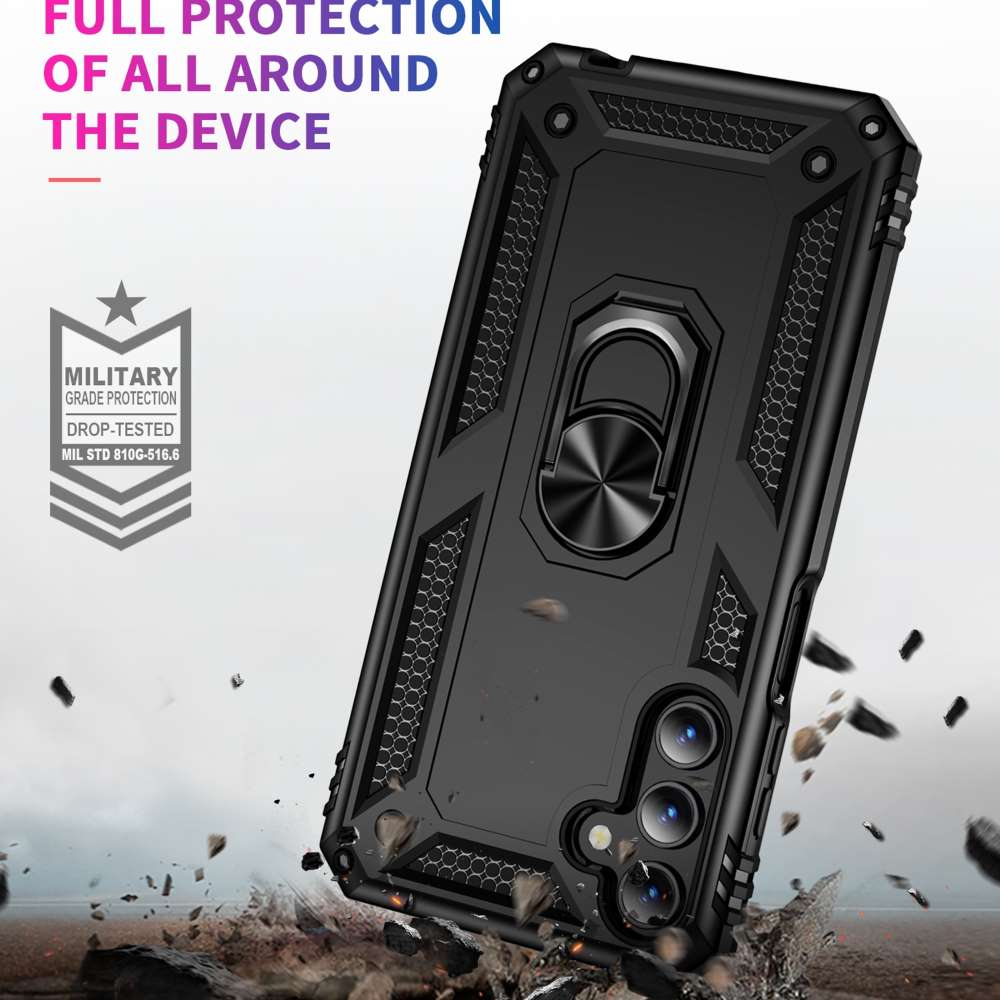 Outdoor Hülle für Samsung Galaxy A15 TPU PC Hybrid Sergeant Armor Schutzcover