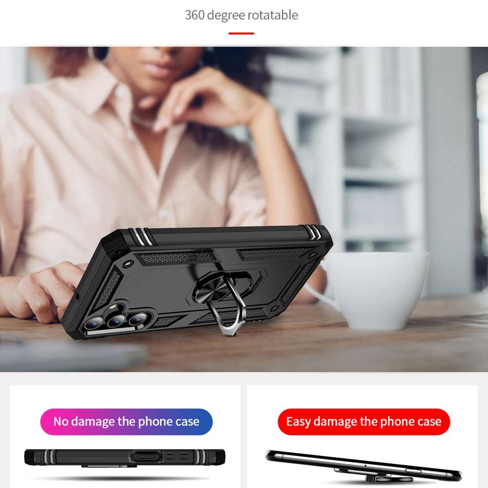 Outdoor Hülle für Samsung Galaxy A15 TPU PC Hybrid Sergeant Armor Schutzcover