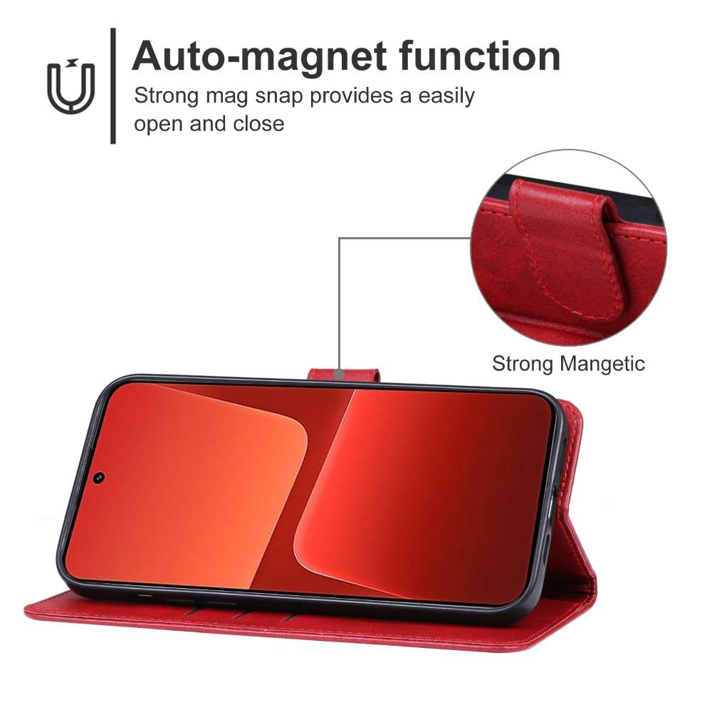 Handy Tasche für Xiaomi 14 Wallet Magnet Klappetui Schutzhülle Kartenfach Case