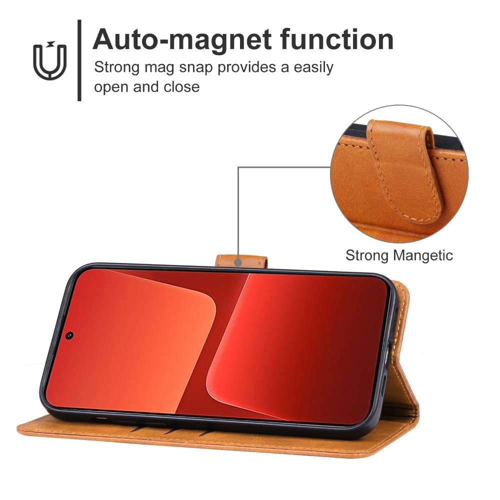 Handy Tasche für Xiaomi 14 Wallet Magnet Klappetui Schutzhülle Kartenfach Case