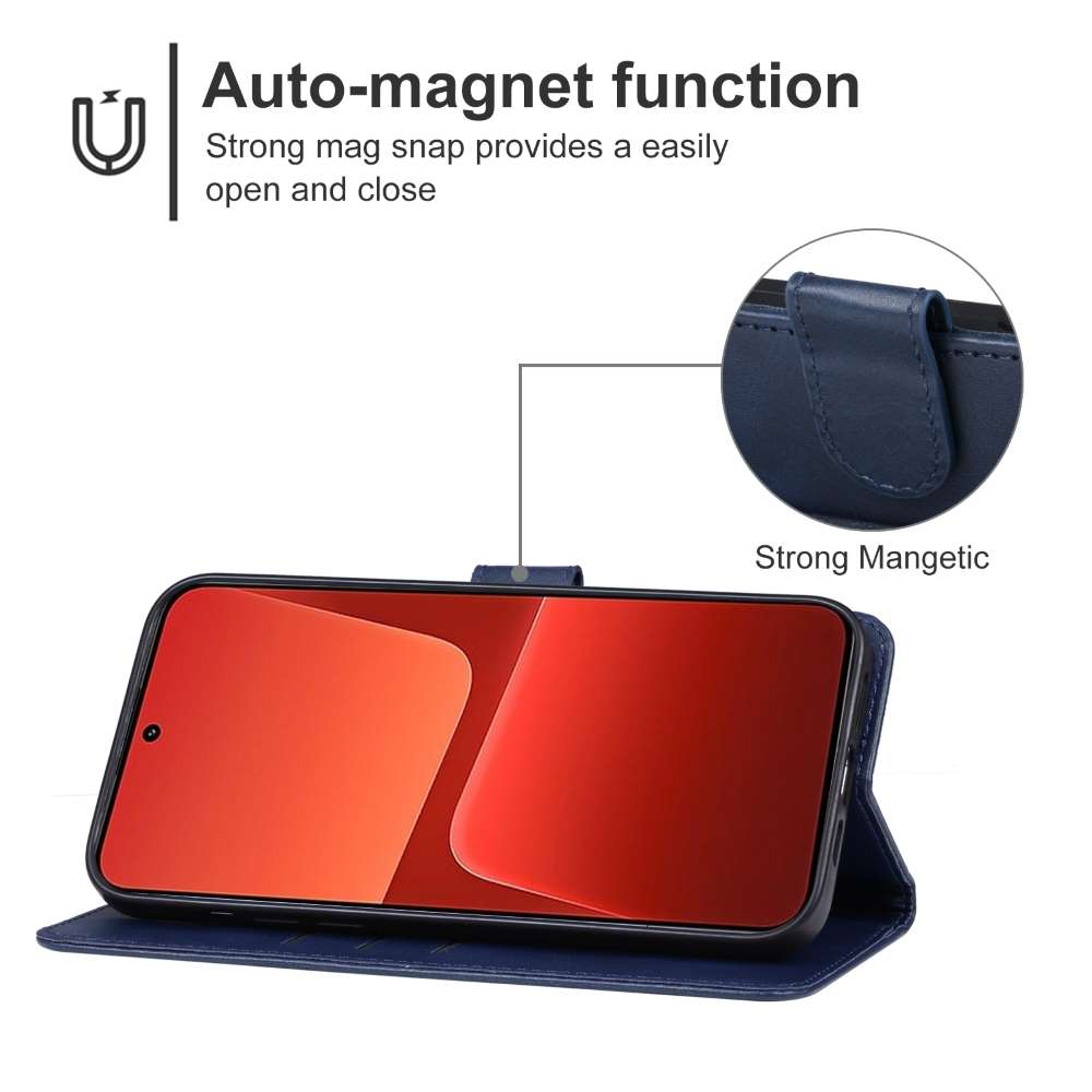 Handy Tasche für Xiaomi 14 Wallet Magnet Klappetui Schutzhülle Kartenfach Case