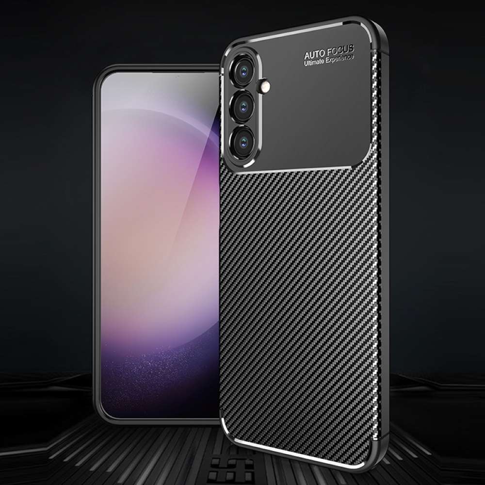 TPU Hülle für Samsung Galaxy S24 PLUS Carbon Fiber Muster Shockproof Cover Case