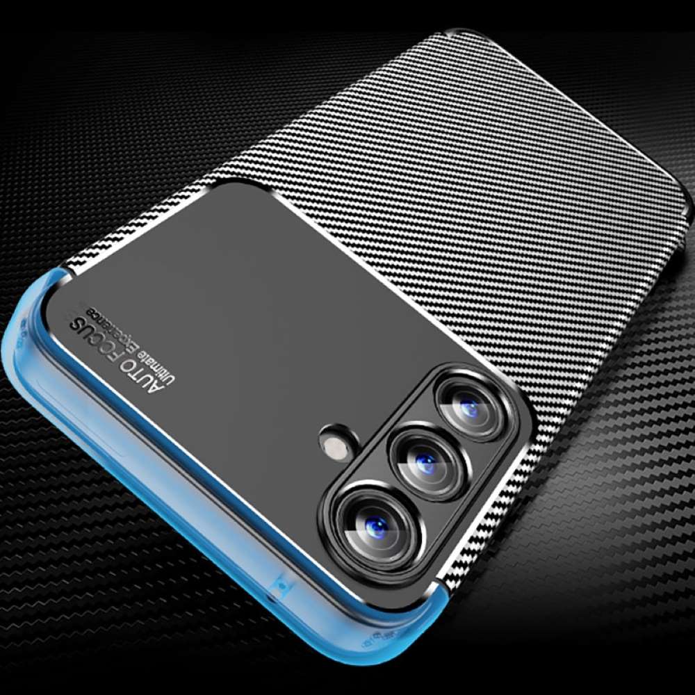 TPU Hülle für Samsung Galaxy A35 Carbon Fiber Muster Shockproof Back Cover Case