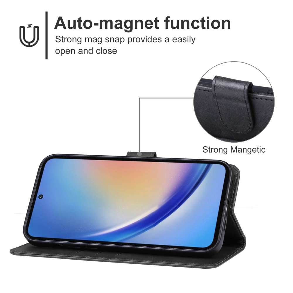 Handy Tasche für Samsung Galaxy A35 Wallet Magnet Klappetui Schutzhülle Case