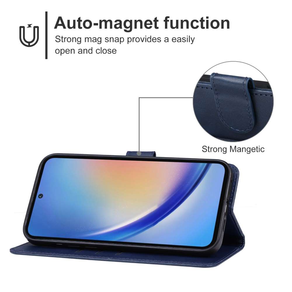 Handy Tasche für Samsung Galaxy A35 Wallet Magnet Klappetui Schutzhülle Case