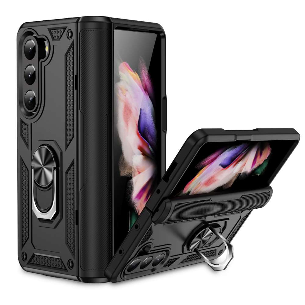 Outdoor Hülle für Samsung Galaxy Z Fold5 TPU PC Hybrid Sergeant Ring Cover Case