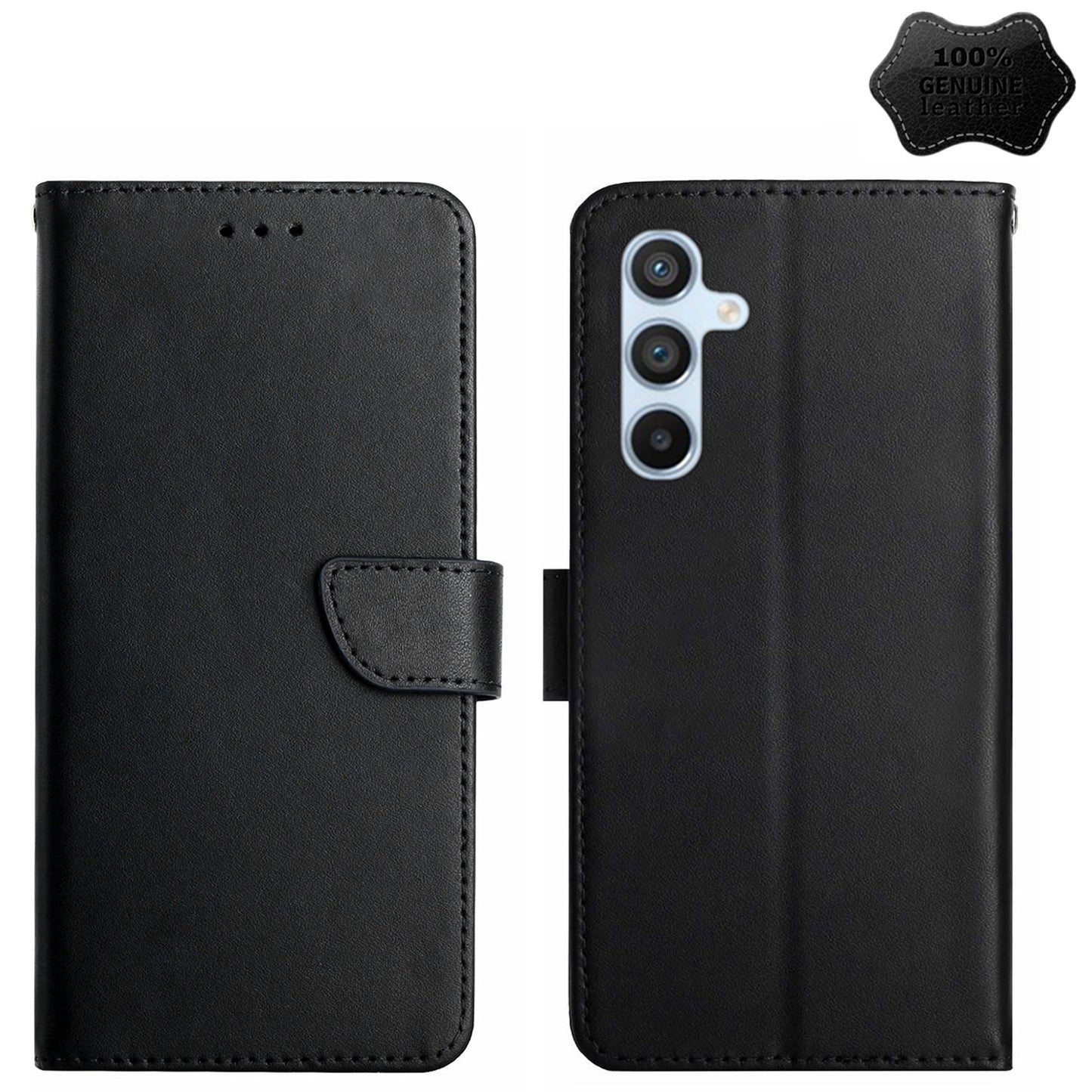 Handy Tasche für Samsung Galaxy S24 Echt Leder Etui Schutzhülle Wallet Magnet