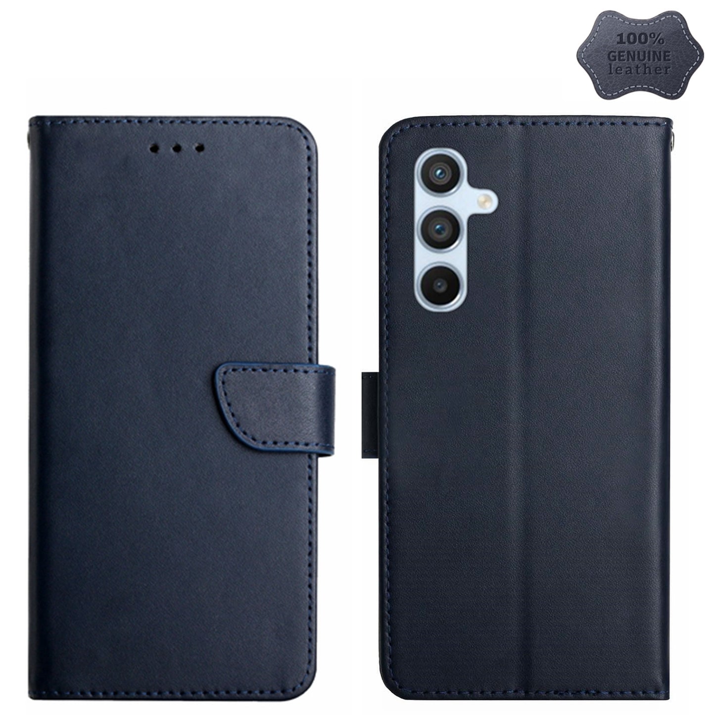 Handy Tasche für Samsung Galaxy S24 Echt Leder Etui Schutzhülle Wallet Magnet