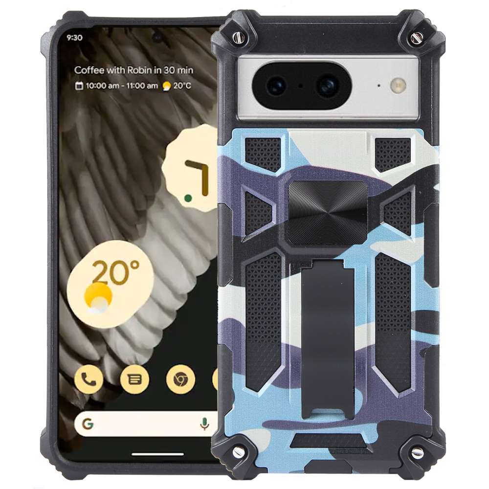 Outdoor Hülle für Google Pixel 8 Camouflage Shockproof Schutz Cover Armor Kick