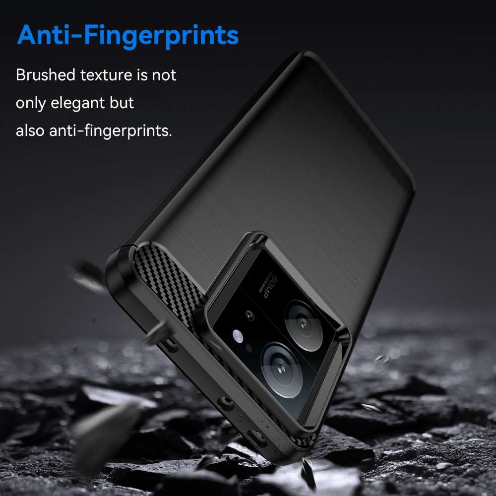 TPU Hülle für Xiaomi 13T | 13T PRO Carbon Fiber Skin Brushed Schutzcover Case