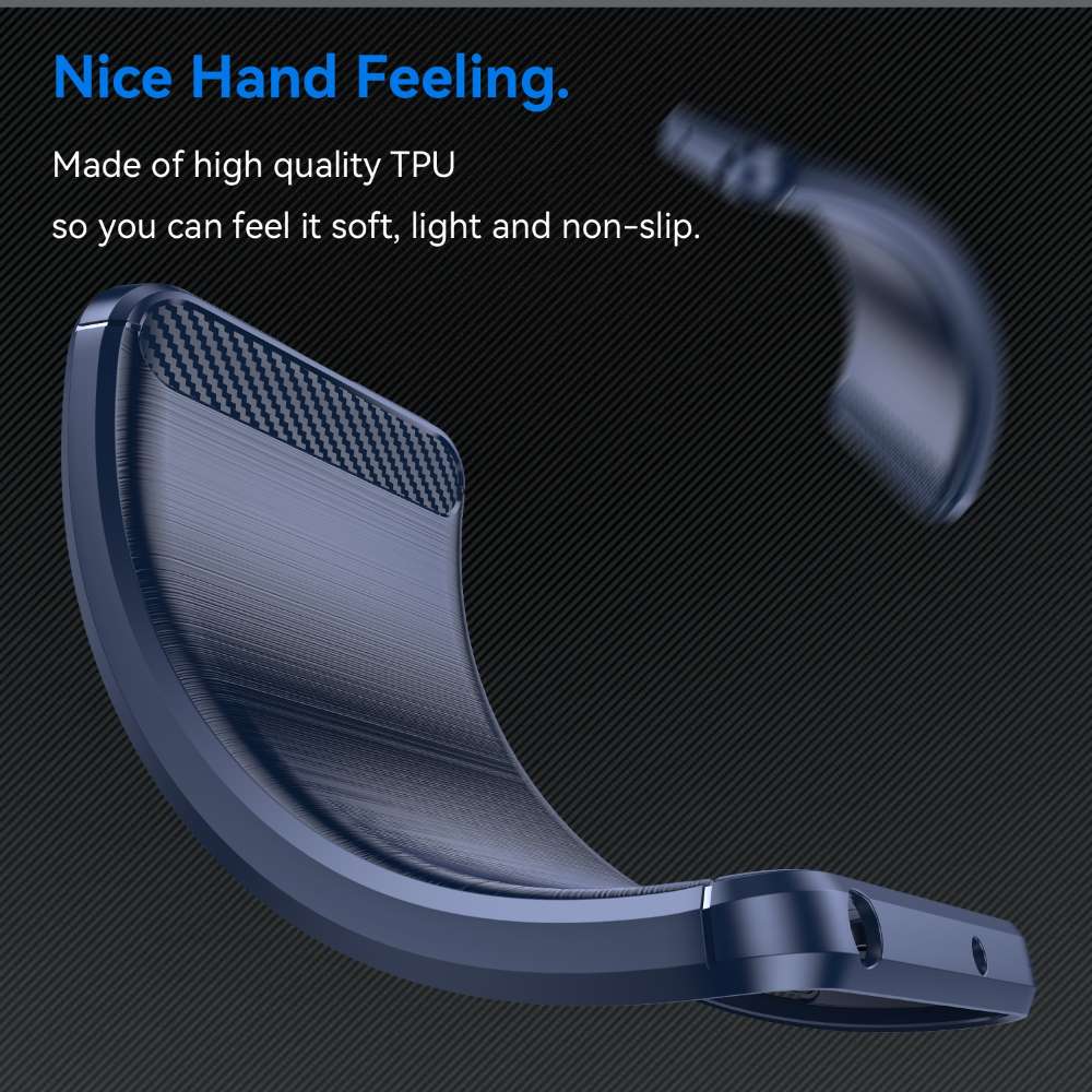TPU Hülle für Xiaomi 14 Carbon Fiber Skin Brushed Schutz Backcover Soft Case