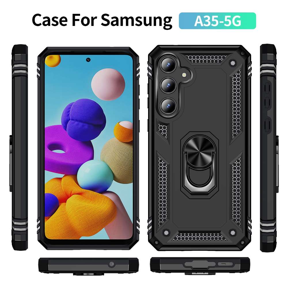 Outdoor Hülle für Samsung Galaxy A35 TPU PC Hybrid Sergeant Armor Schutzcover