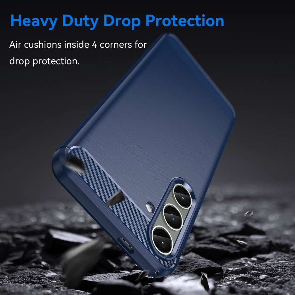 TPU Hülle für Samsung Galaxy S24 PLUS Carbon Fiber Skin Brushed Schutzcover Case
