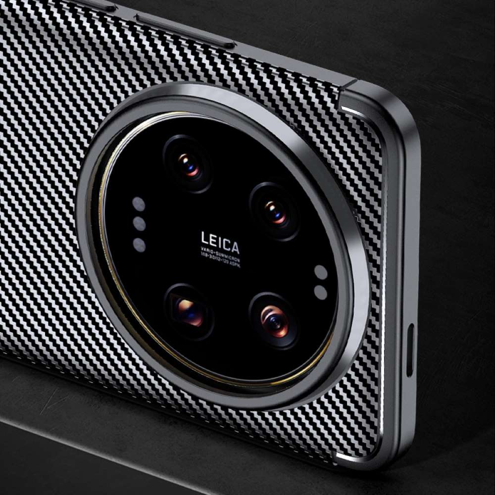 TPU Hülle für Xiaomi 14 Ultra Carbon Fiber Muster Shockproof Back Cover Case