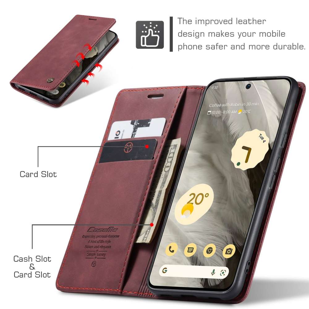 CASEME Handy Tasche für Google Pixel 8 Wallet 013 Series Klapp Hülle Business