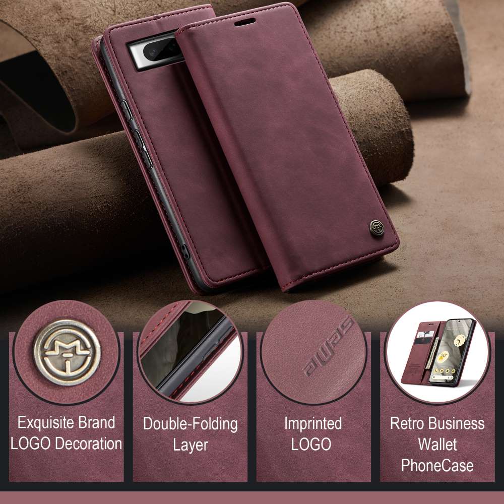 CASEME Handy Tasche für Google Pixel 8 Wallet 013 Series Klapp Hülle Business