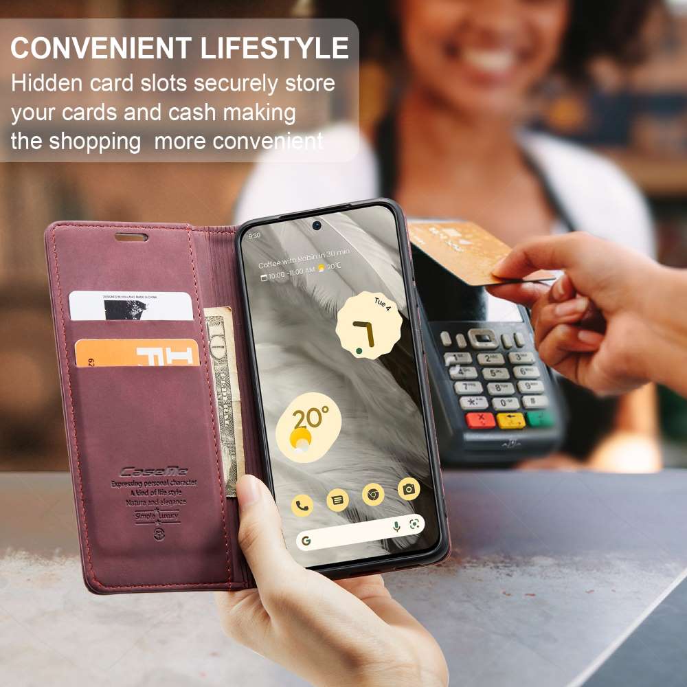 CASEME Handy Tasche für Google Pixel 8 Wallet 013 Series Klapp Hülle Business