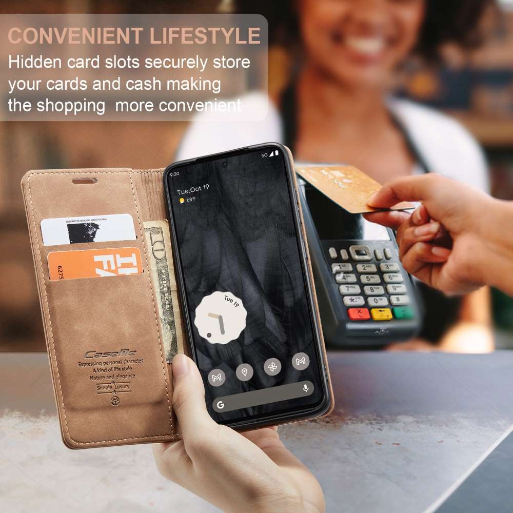 CASEME Handy Tasche für Google Pixel 8 PRO Wallet 013 Series Hülle Klapp Etui