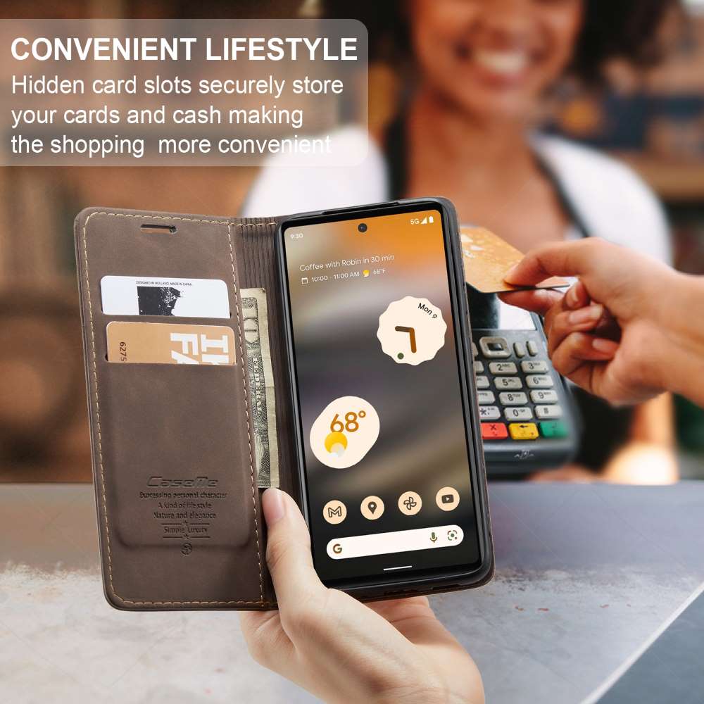CASEME Handy Tasche für Google Pixel 6a Wallet 013 Series Klapp Hülle Business