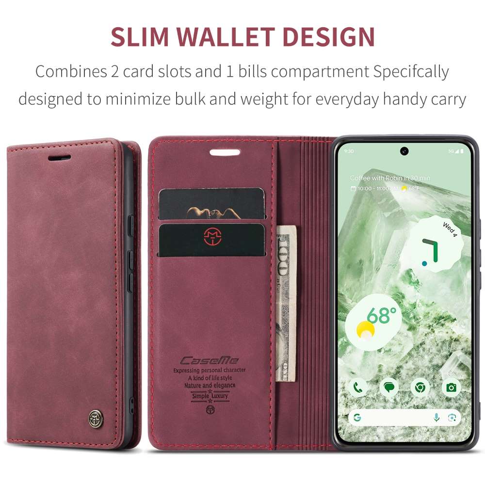CASEME Handy Tasche für Google Pixel 8a Wallet 013 Series Klapp Hülle Business