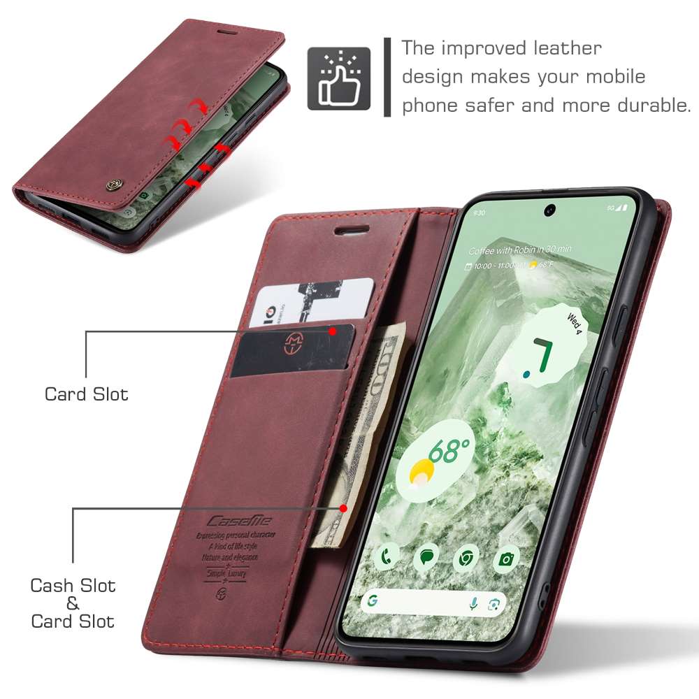 CASEME Handy Tasche für Google Pixel 8a Wallet 013 Series Klapp Hülle Business