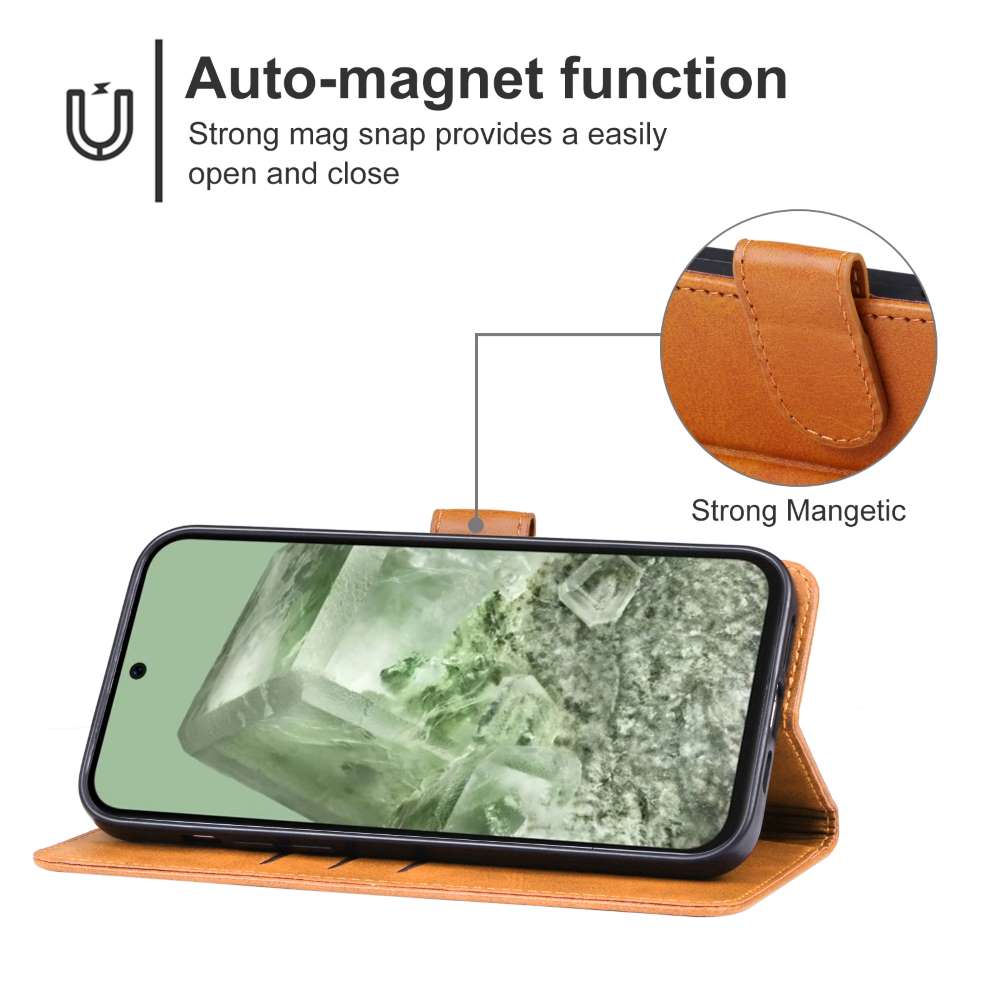 Handy Tasche für Google Pixel 8a Wallet Magnet Klappetui Hülle Kartenfach Case