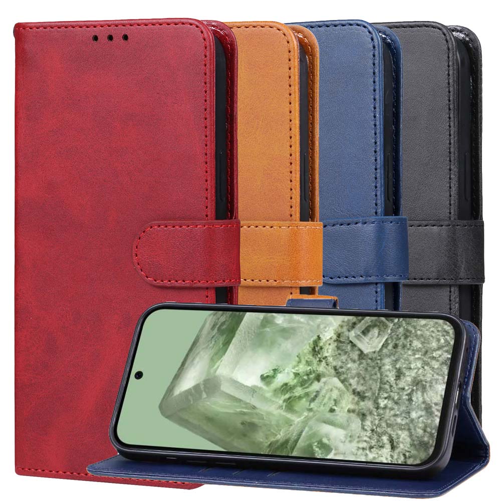 Handy Tasche für Google Pixel 8a Wallet Magnet Klappetui Hülle Kartenfach Case