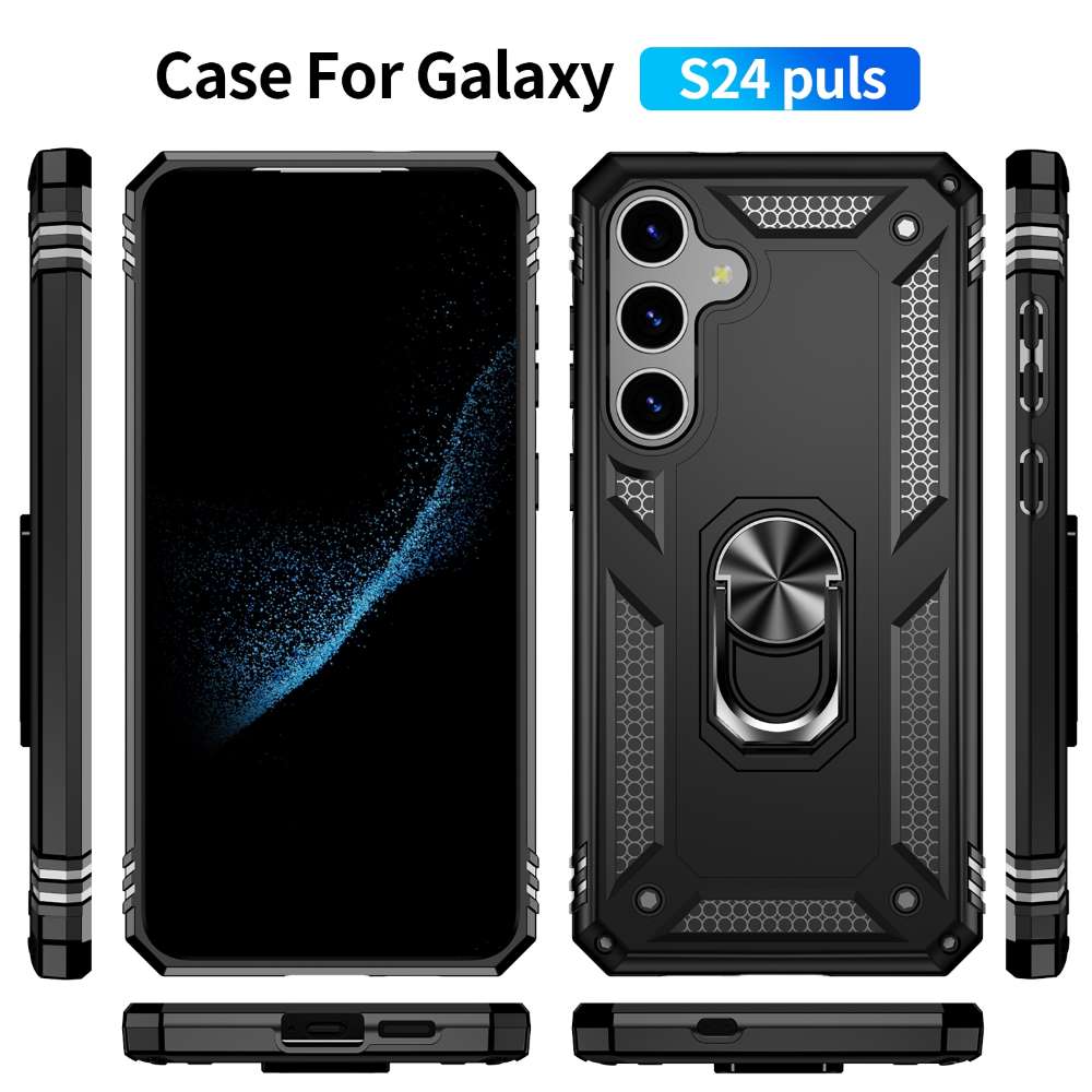 Outdoor Hülle für Samsung Galaxy S24 PLUS TPU PC Hybrid Sergeant Ring Cover Case