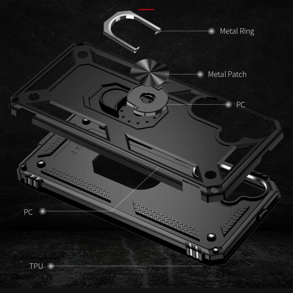 Outdoor Hülle für Samsung Galaxy S24 PLUS TPU PC Hybrid Sergeant Ring Cover Case