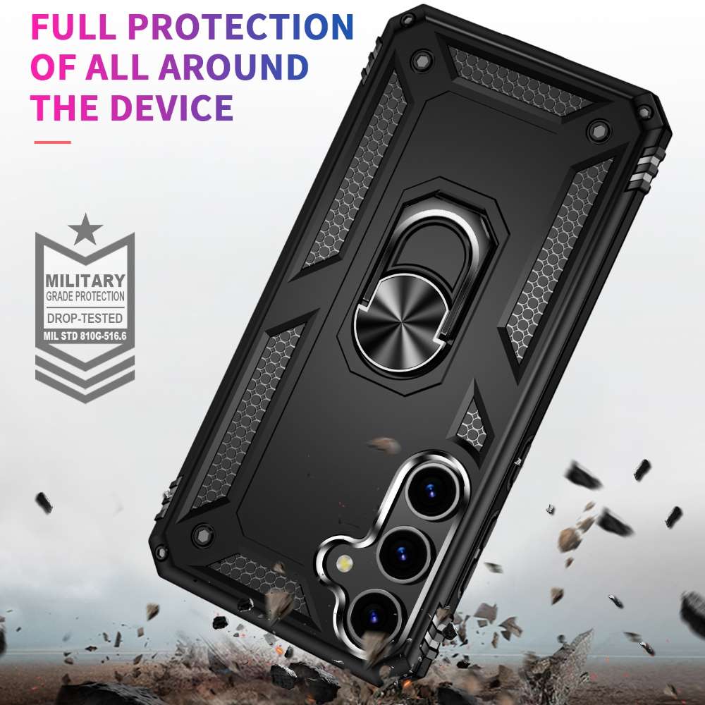 Outdoor Hülle für Samsung Galaxy S24 PLUS TPU PC Hybrid Sergeant Ring Cover Case