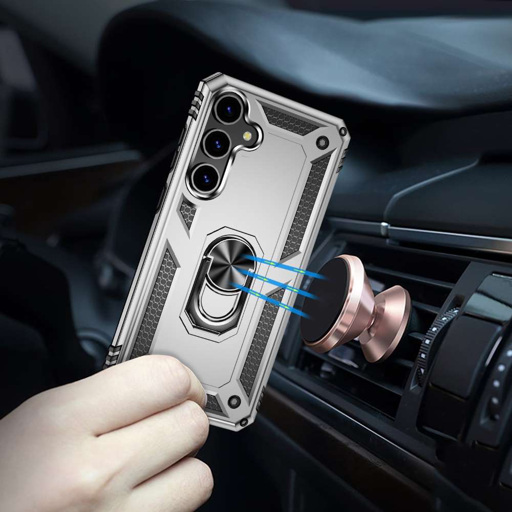 Outdoor Hülle für Samsung Galaxy S24 PLUS TPU PC Hybrid Sergeant Ring Cover Case