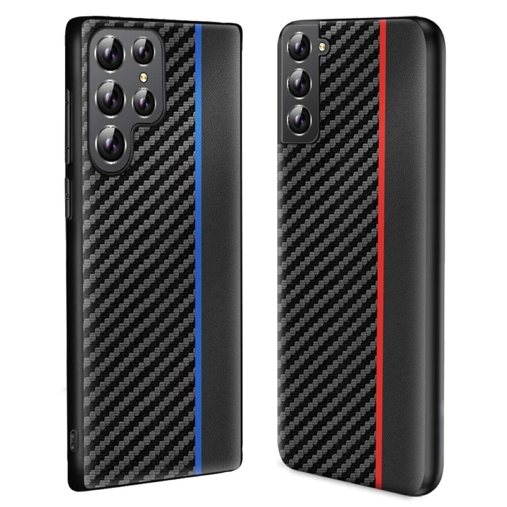 Hard Cover für Samsung Galaxy S24 ULTRA Ultradünn Carbon Schutz Hülle Streifen