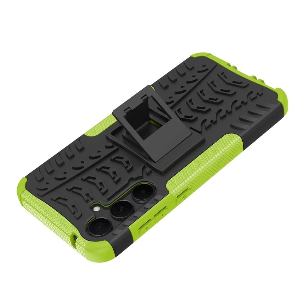 Outdoor Hülle für Samsung Galaxy A35 Tire Rutschfest Kickstand PC TPU Cover Case