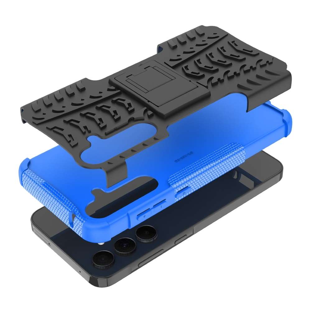 Outdoor Hülle für Samsung Galaxy A35 Tire Rutschfest Kickstand PC TPU Cover Case
