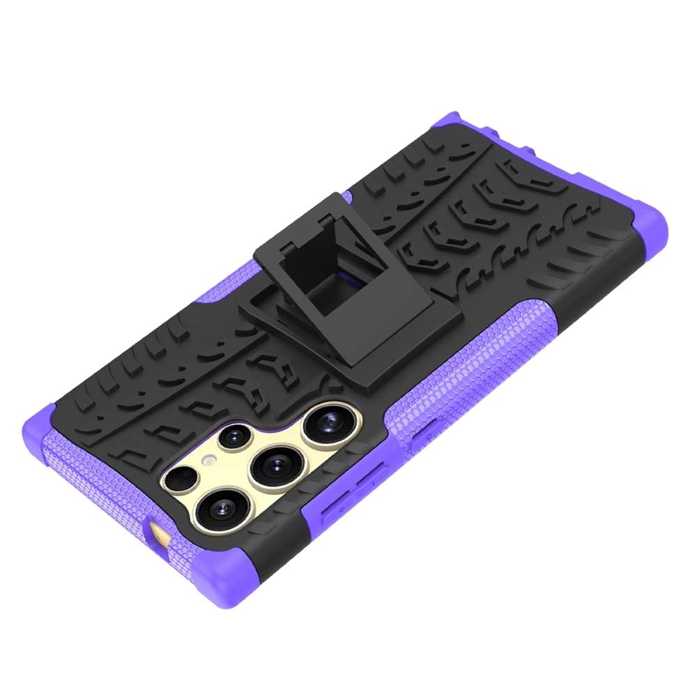 Outdoor Hülle für Samsung Galaxy S24 ULTRA Tire Rutschfest Stand PC TPU Case