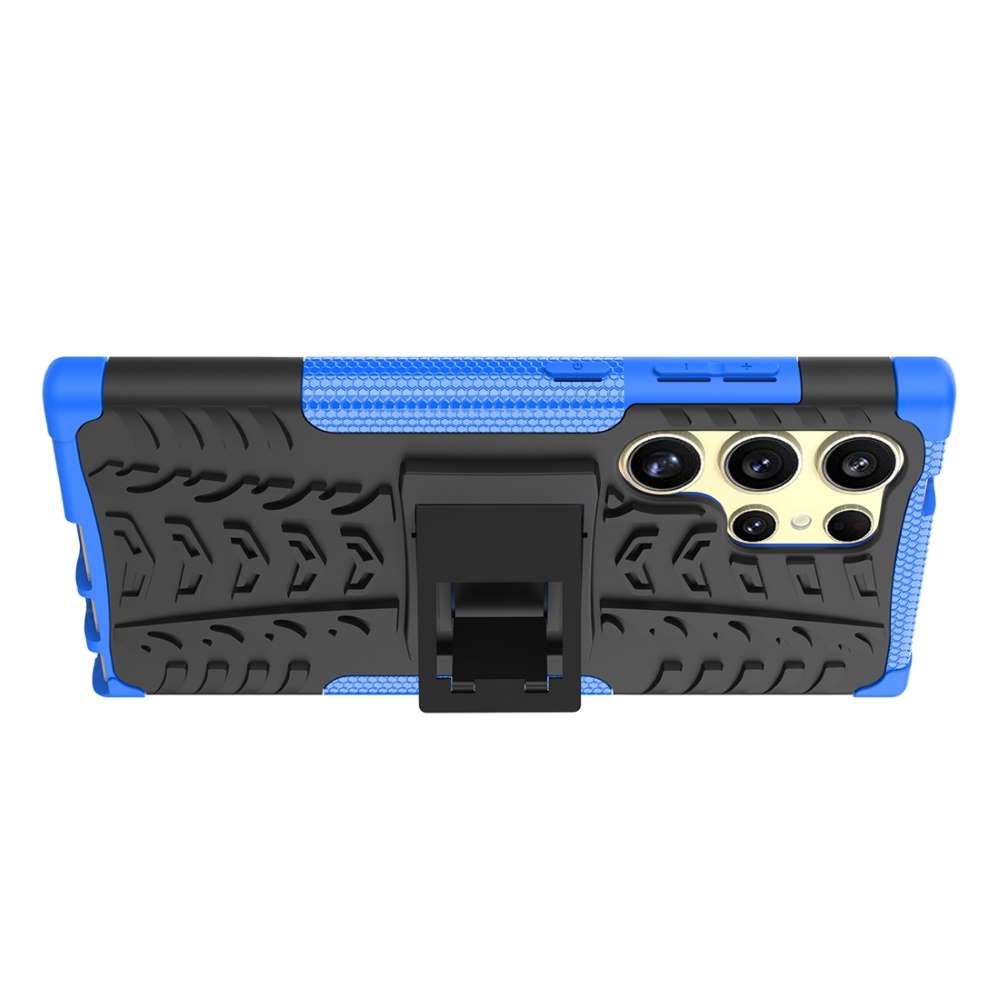 Outdoor Hülle für Samsung Galaxy S24 ULTRA Tire Rutschfest Stand PC TPU Case