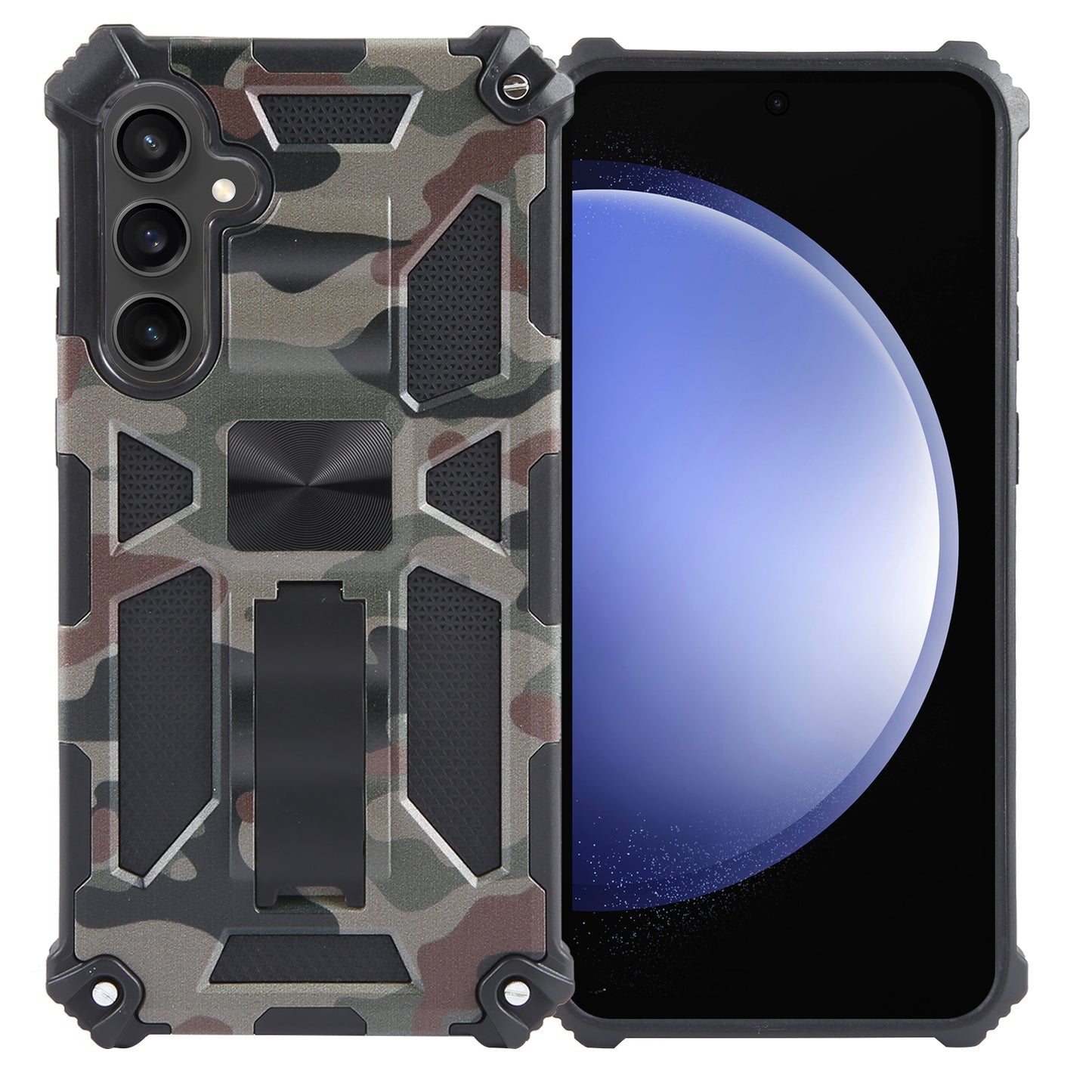 Outdoor Hülle für Samsung Galaxy S23 FE Camouflage Shockproof Schutz Armor Cover