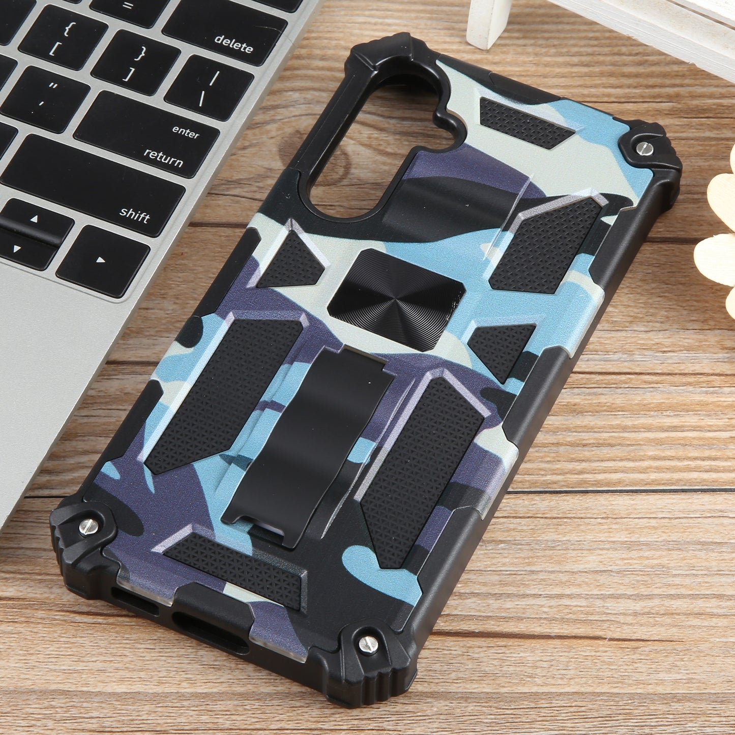 Outdoor Hülle für Samsung Galaxy S23 FE Camouflage Shockproof Schutz Armor Cover