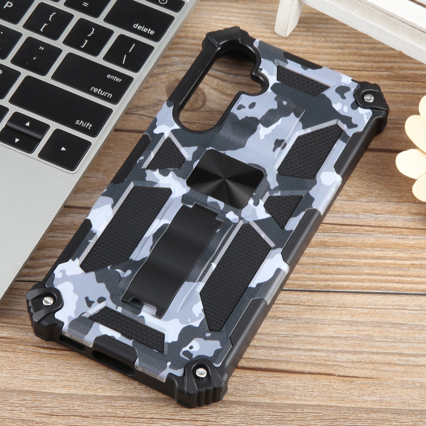 Outdoor Hülle für Samsung Galaxy S23 FE Camouflage Shockproof Schutz Armor Cover