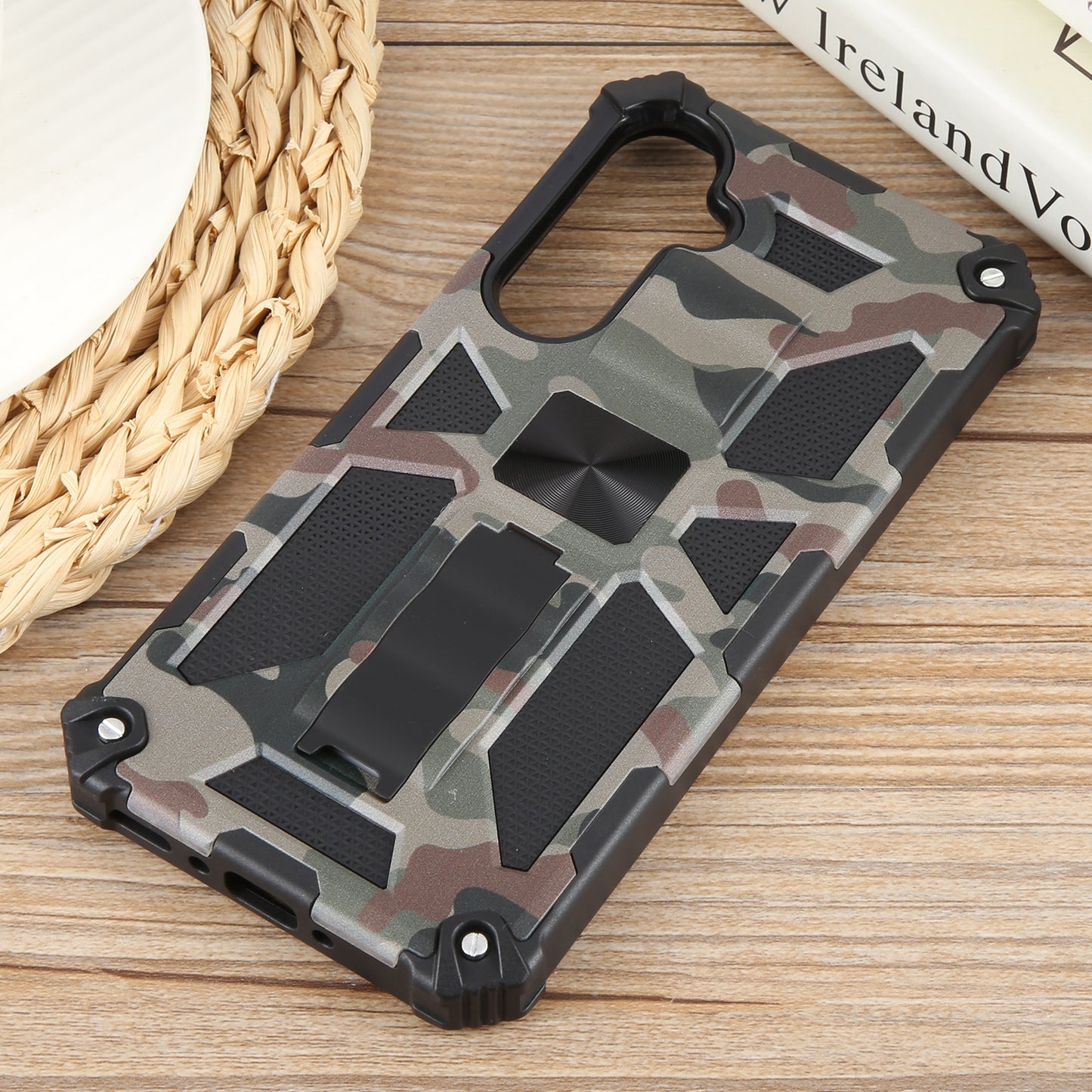 Outdoor Hülle für Samsung Galaxy A35 Camouflage Shockproof Schutz Armor Cover